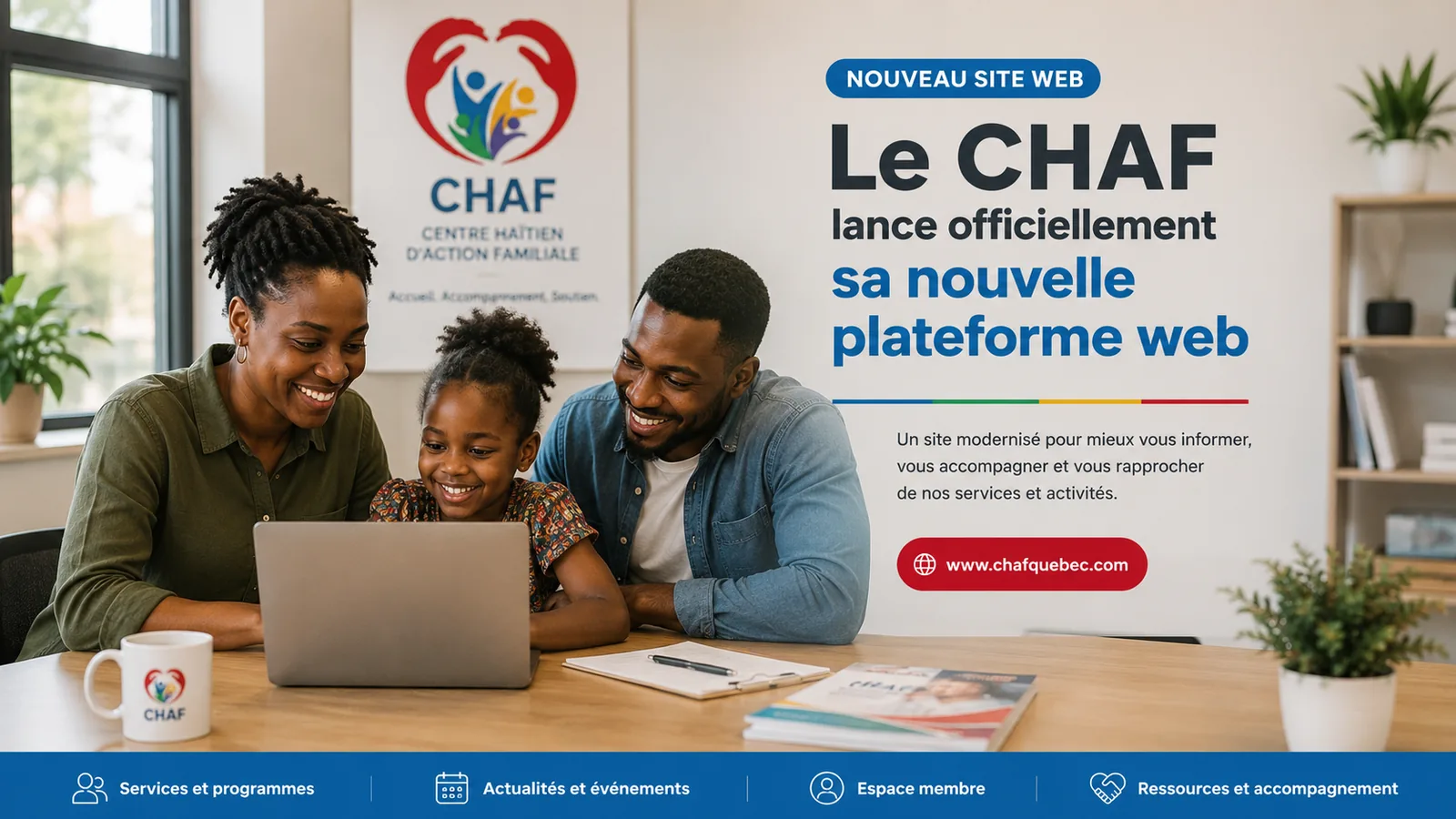 Le CHAF lance officiellement sa nouvelle plateforme web